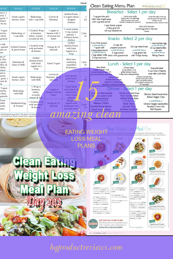 15 Amazing Clean Eating Weight Loss Meal Plans Best Product Reviews